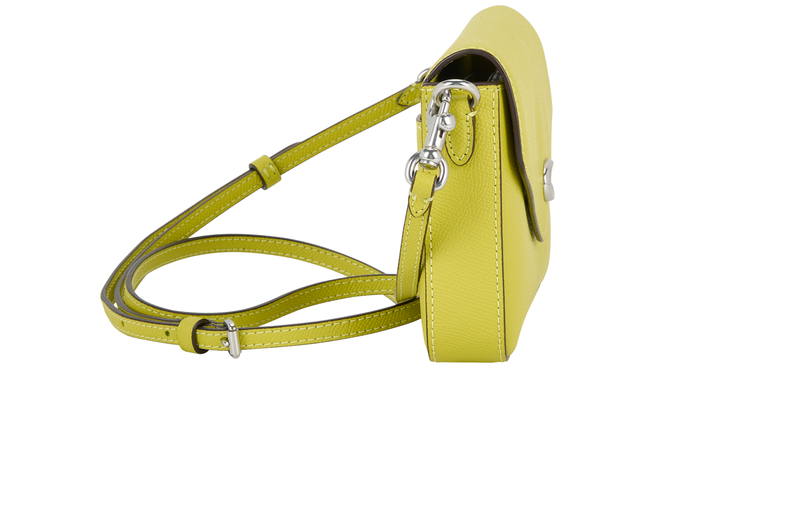 Wyn Crossbody, &pound;95, Handbags, Green, Leather, Side view